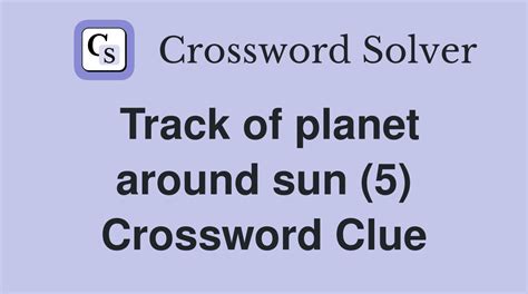 crossword clue track